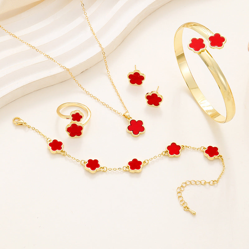 Joyas Traje Acrílico Pulsera Collar Anillo Pendientes