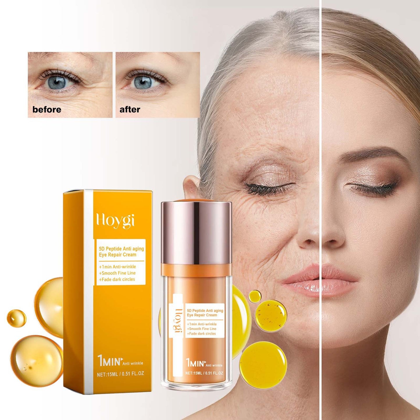 Gel hydratant pour les yeux raffermissant et lissant