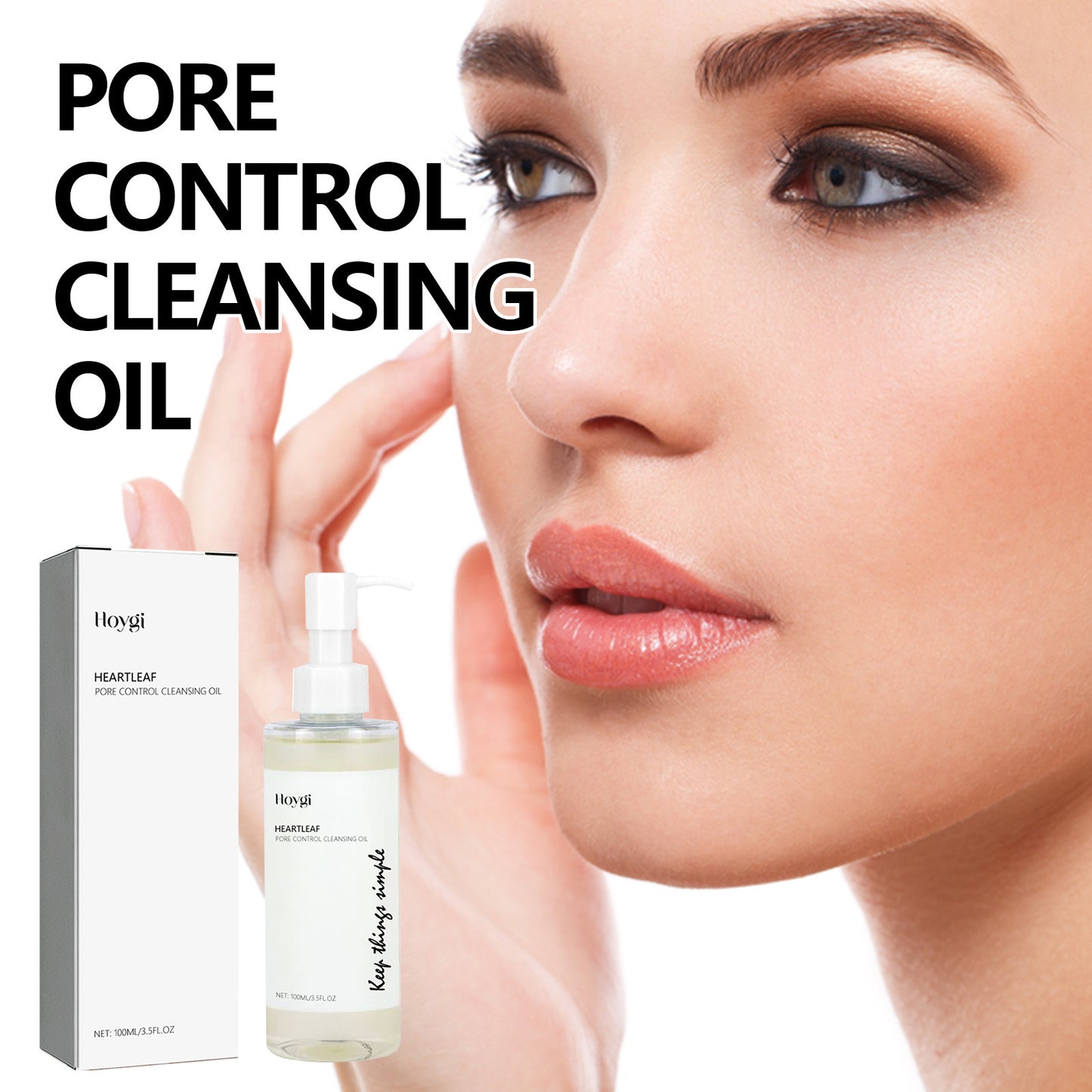 Huile nettoyante Pore Control, maquillage nettoyant, soin doux