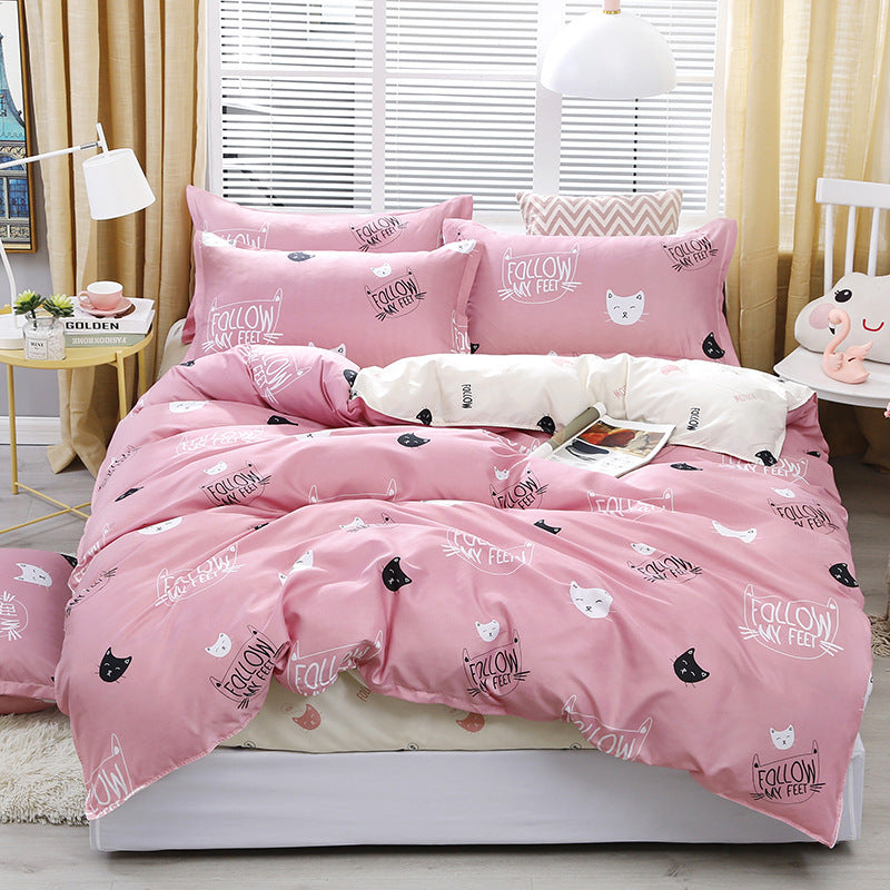 Ropa de cama Juego de cuatro piezas Sábana Funda de edredón