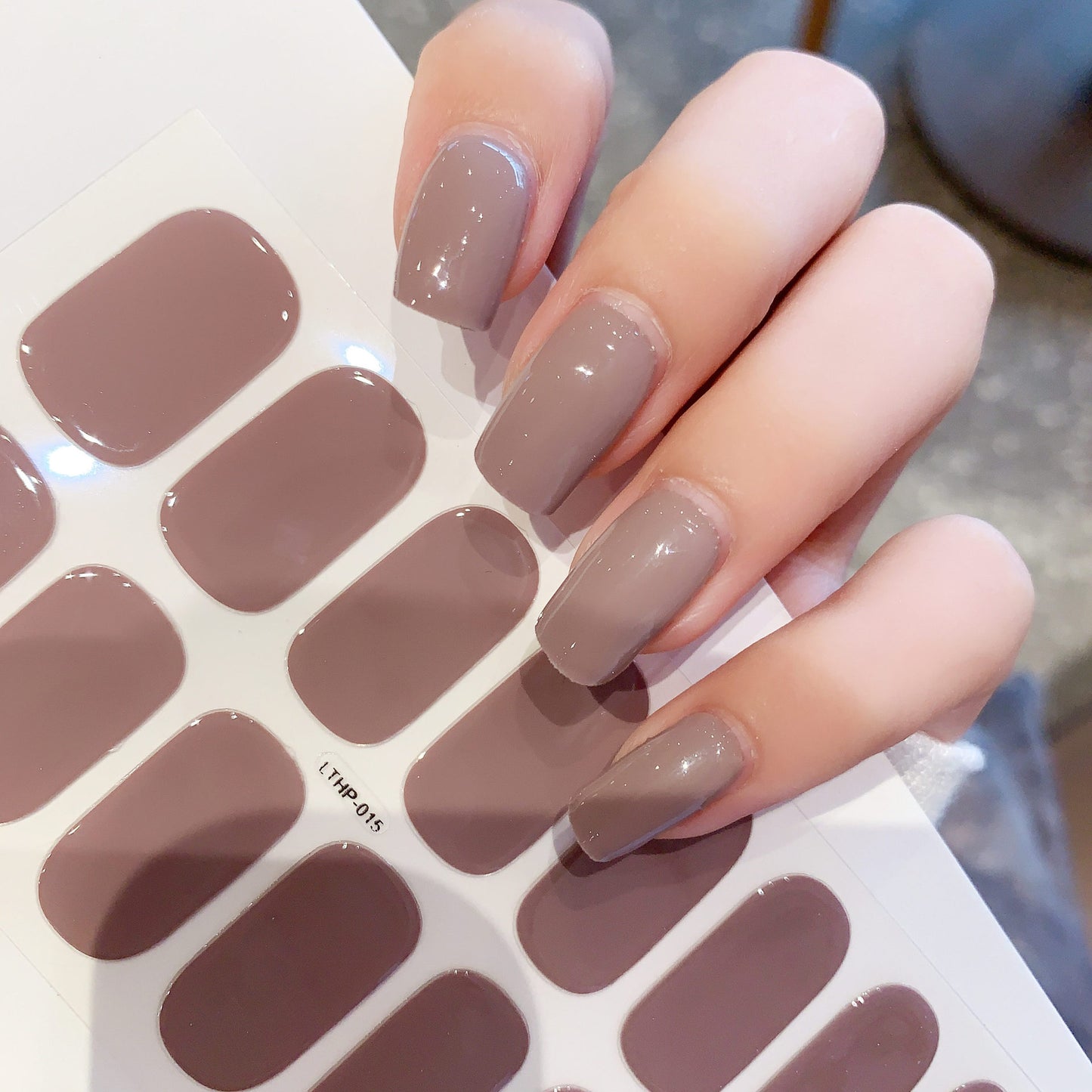Autocollants UV semi-durcis de deuxième génération, imperméables et durables, pour la beauté des ongles