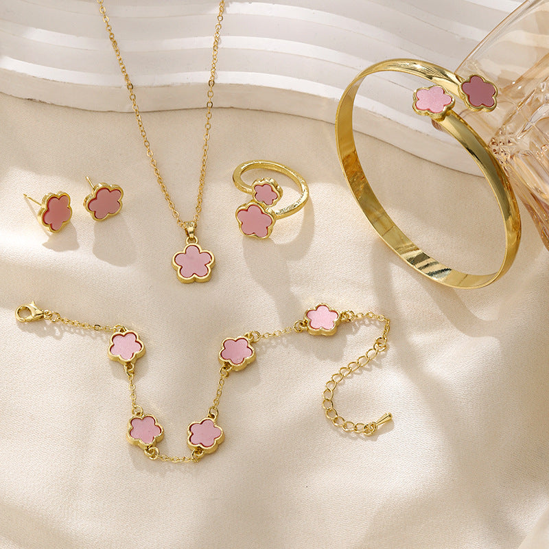 Joyas Traje Acrílico Pulsera Collar Anillo Pendientes