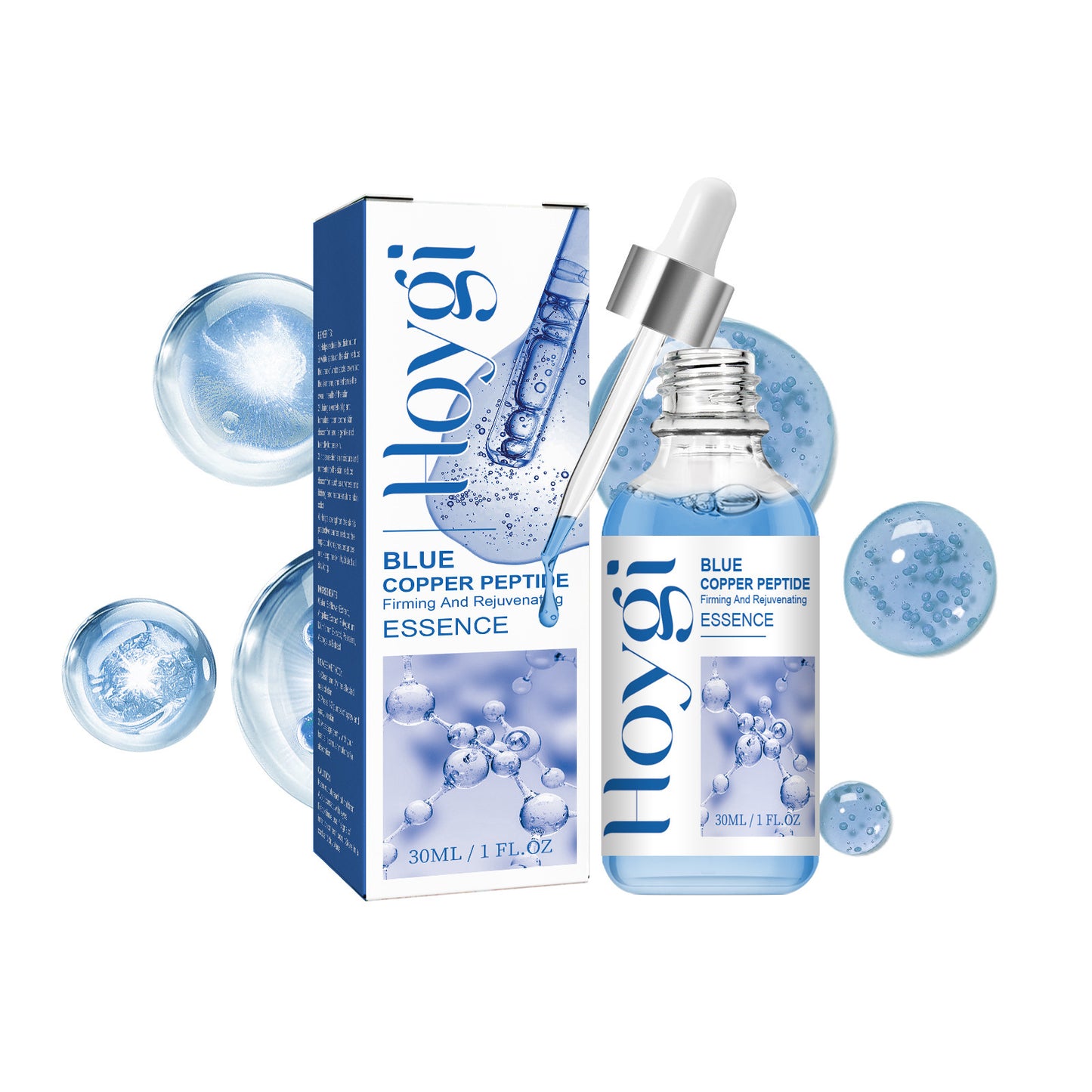 Sérum visage liftant au peptide de cuivre bleu, nourrissant, hydratant et raffermissant - Hoygi