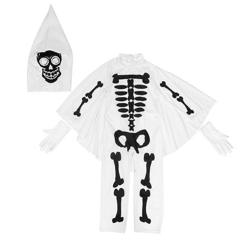 Déguisement d'Halloween pour enfants, tête de mort