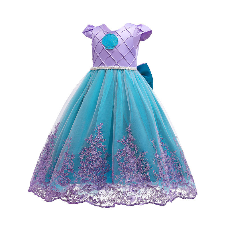 Vêtements pour enfants Robe de princesse pour filles Princesse sirène