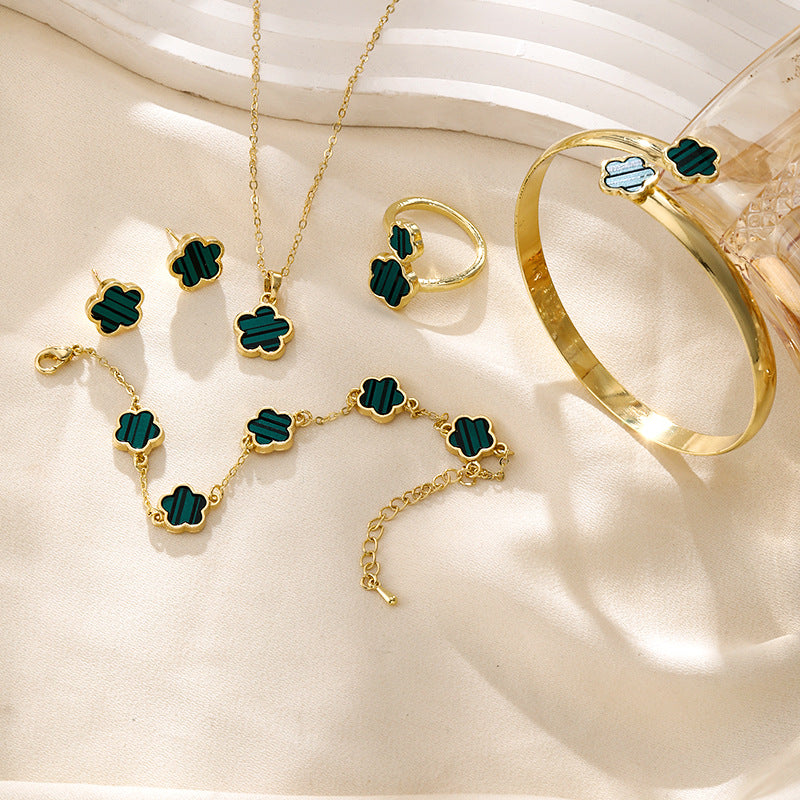 Joyas Traje Acrílico Pulsera Collar Anillo Pendientes