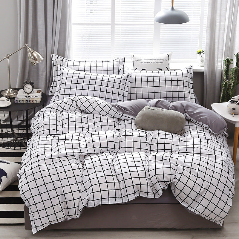 Ropa de cama Juego de cuatro piezas Sábana Funda de edredón