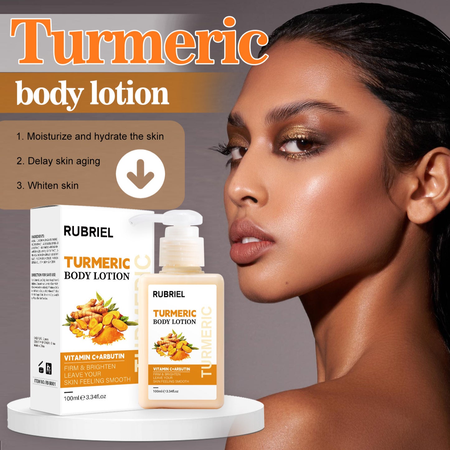 Lotion corporelle au curcuma