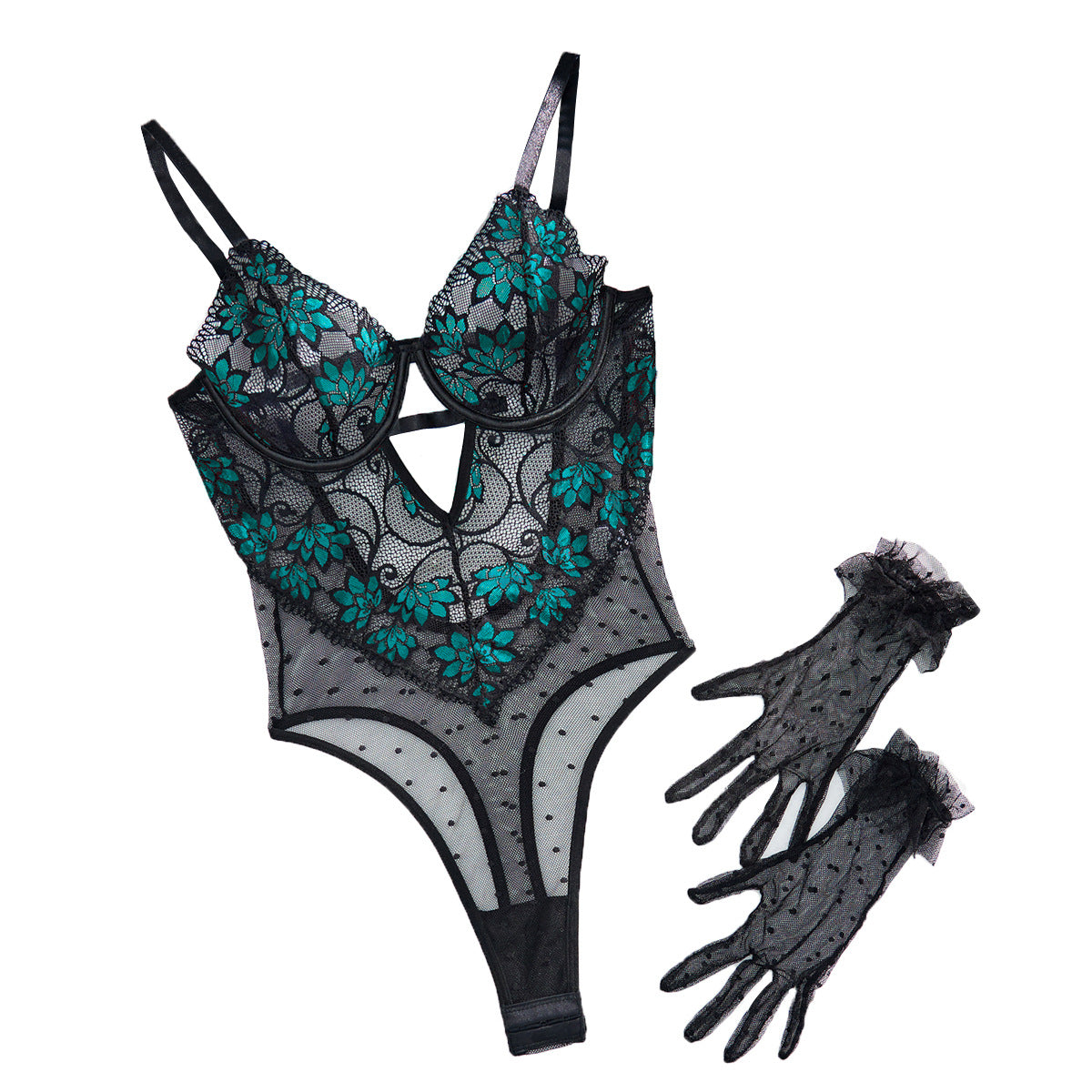 Combinaison transparente sans manches Lingerie