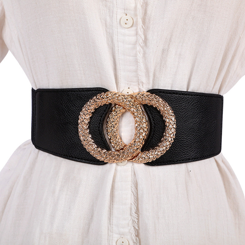 Ceinture large extensible décontractée pour femme