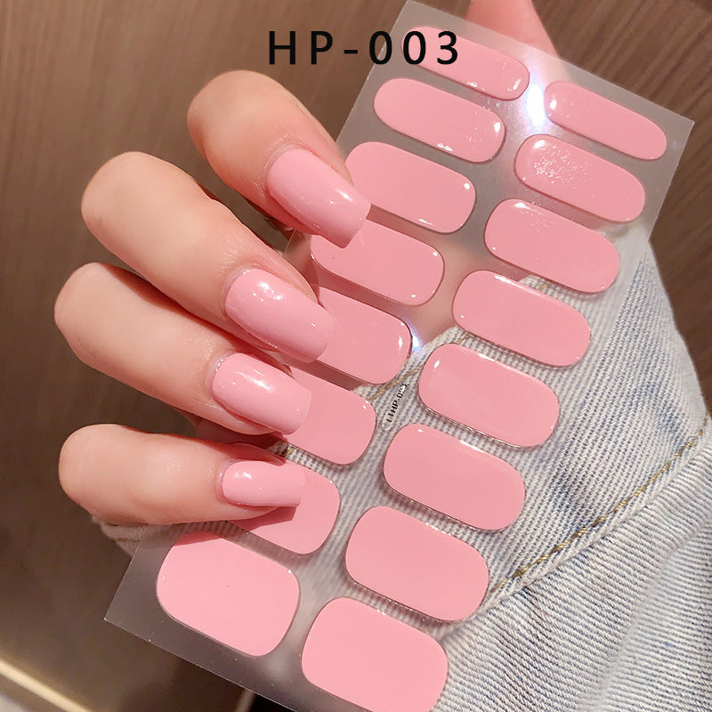 Autocollants UV semi-durcis de deuxième génération, imperméables et durables, pour la beauté des ongles