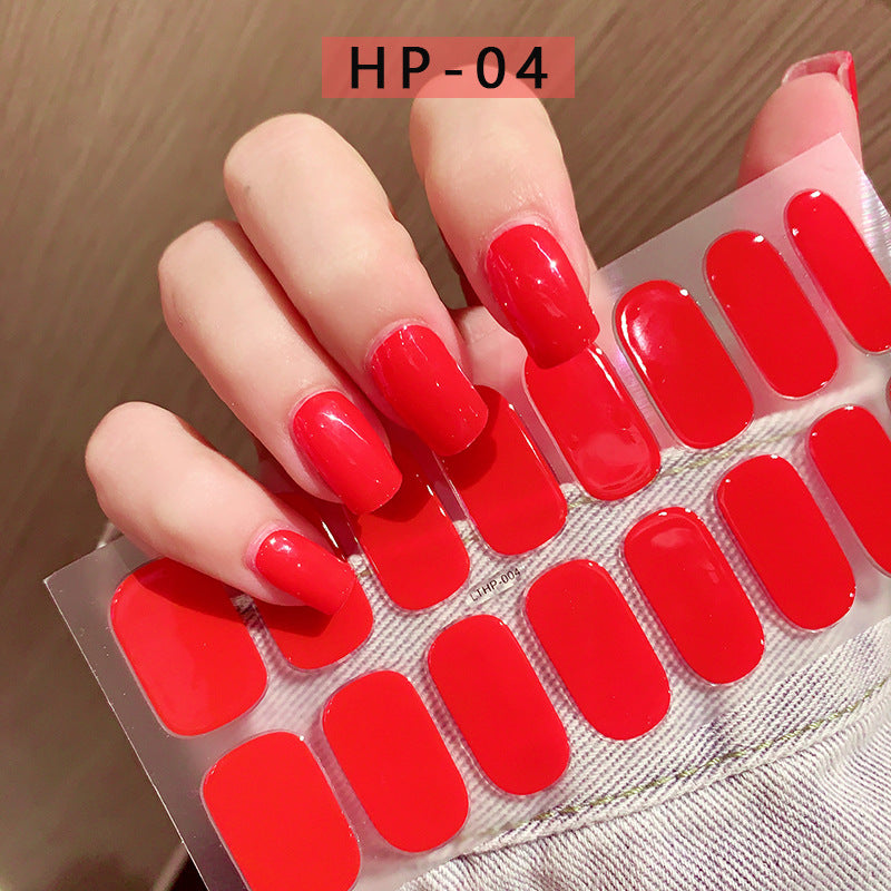 Autocollants UV semi-durcis de deuxième génération, imperméables et durables, pour la beauté des ongles