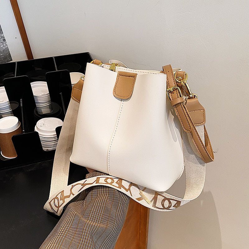 Sacs seau à bandoulière large et simple pour femmes, design minoritaire français