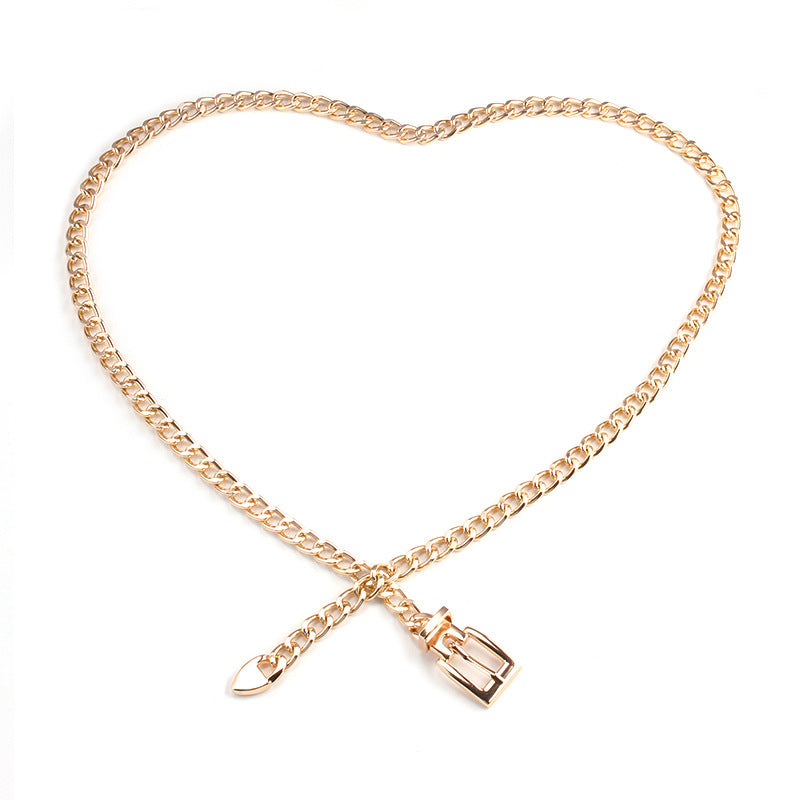 Cadena de cintura estilo Ins Cadena de personalidad de moda Mujer
