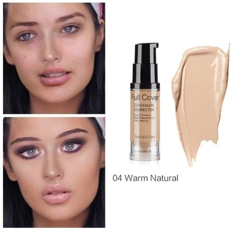 Base de maquillaje líquida hidratante ligera y duradera con corrector de 6 ml