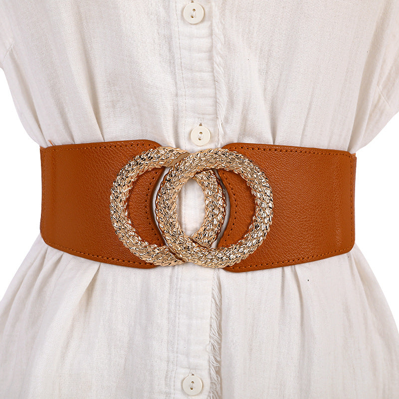 Ceinture large extensible décontractée pour femme