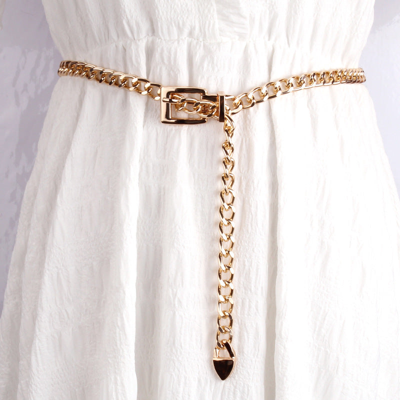 Cadena de cintura estilo Ins Cadena de personalidad de moda Mujer