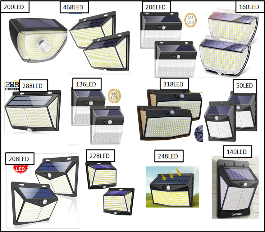 Lámpara de inducción solar 200LED calzoncillos pequeños patio al aire libre