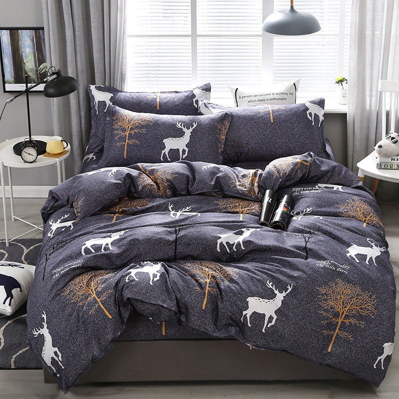 Ropa de cama Juego de cuatro piezas Sábana Funda de edredón