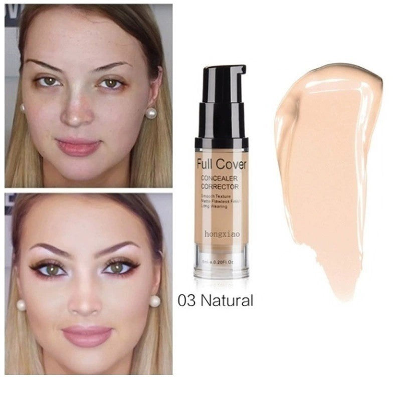 Base de maquillaje líquida hidratante ligera y duradera con corrector de 6 ml