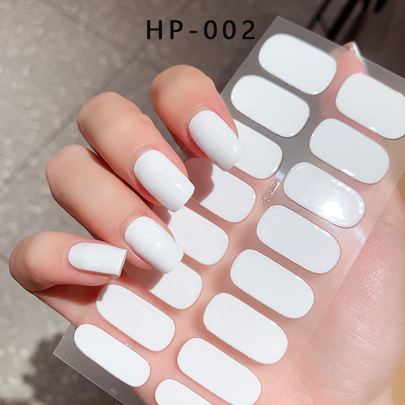 Autocollants UV semi-durcis de deuxième génération, imperméables et durables, pour la beauté des ongles