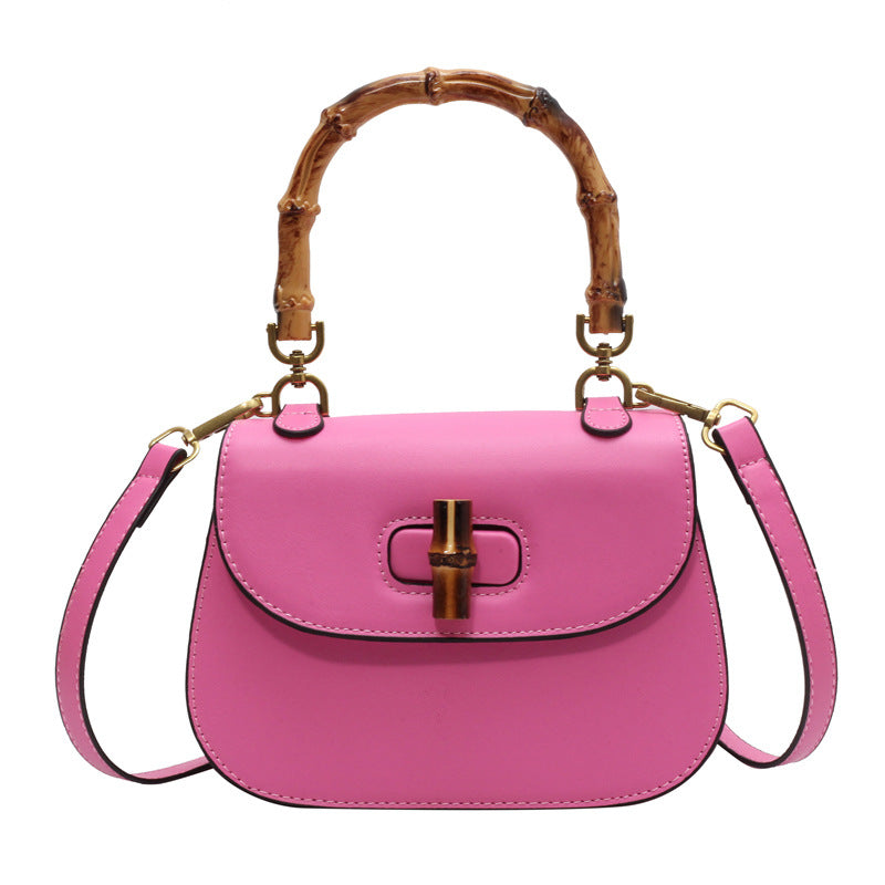 Sac à bandoulière portable en bambou pour femme