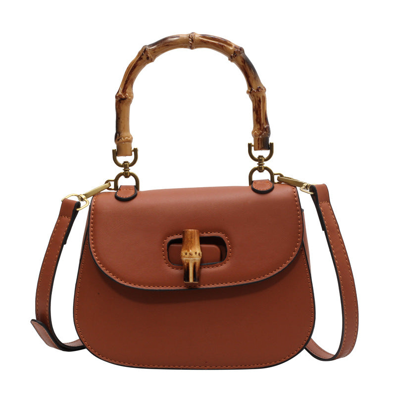 Sac à bandoulière portable en bambou pour femme
