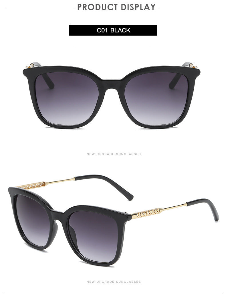 Gafas de sol huecas de metal Gafas de sol vintage Street Shot