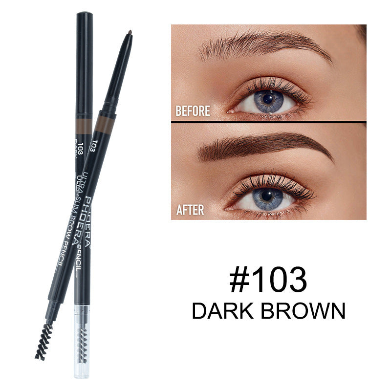 Nouveau crayon à sourcils fin 5 couleurs PHOERA