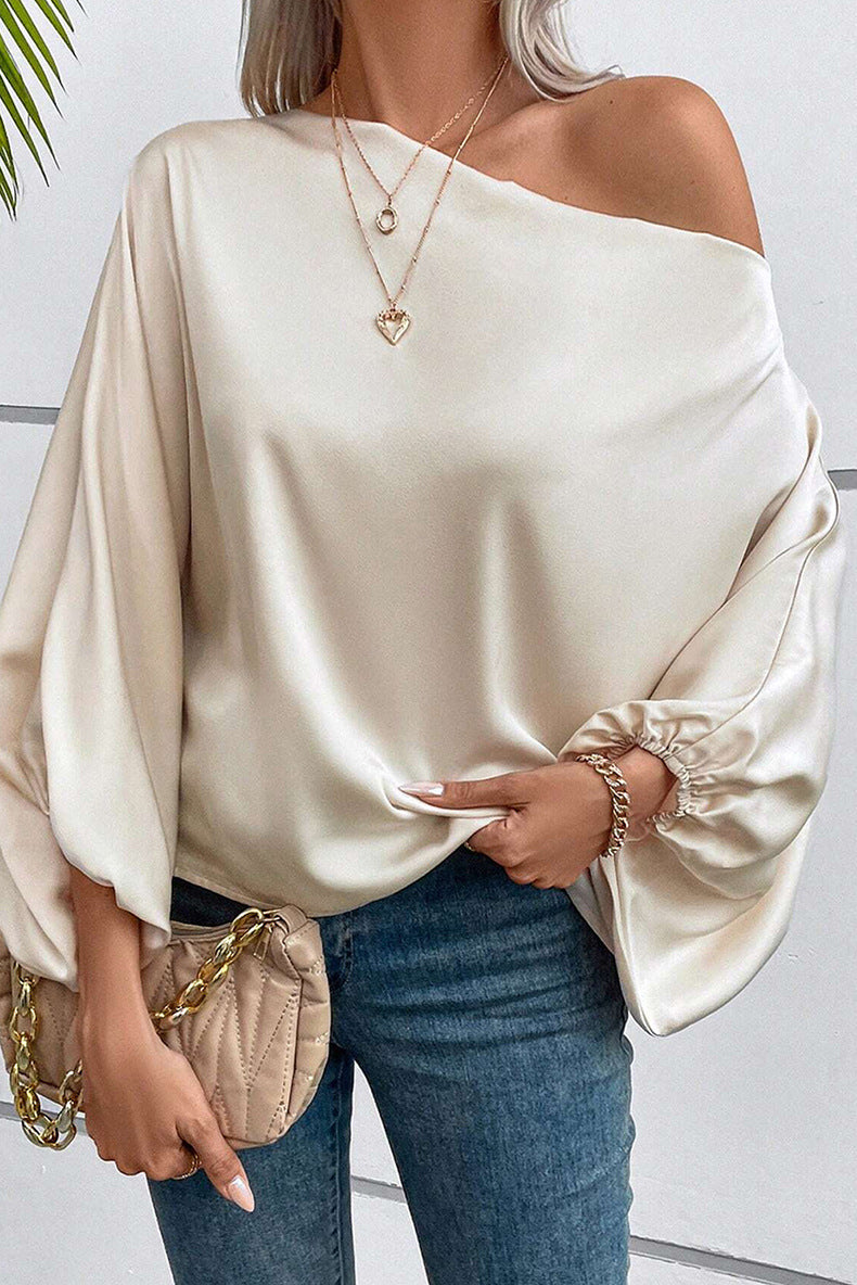 Commute Diagonal Collar Asymmetric Pullover