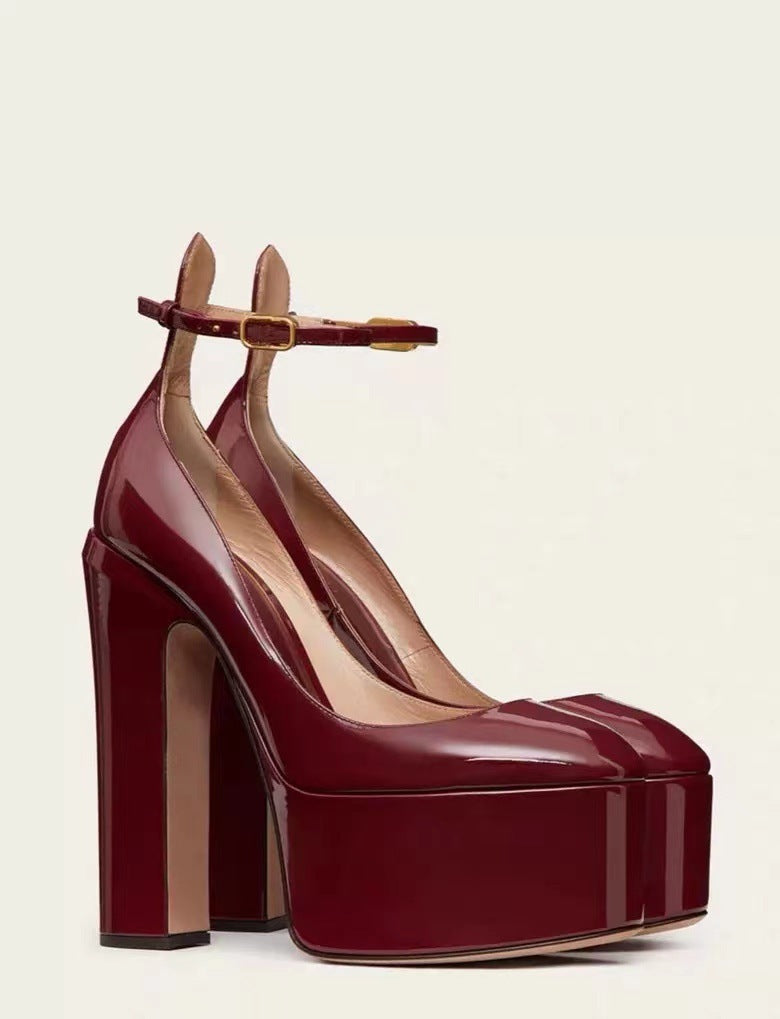Chaussures à bout peu profond pour femmes Hentian Tall