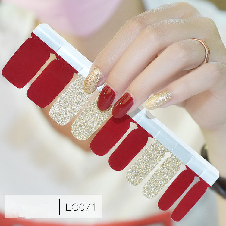 Autocollants pour ongles complets, autocollants pour ongles, film dégradé de couleurs pures pour enfants et femmes enceintes
