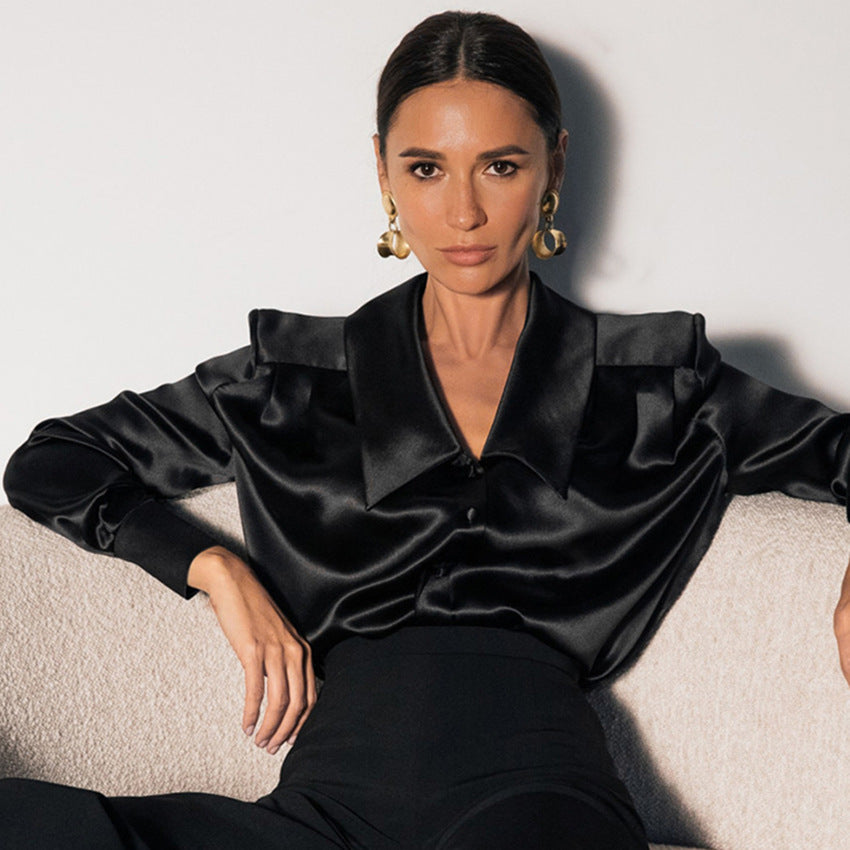 Chemisier slim coloré tendance pour femme