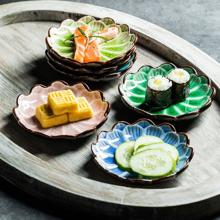 Plat japonais en forme de fleur pour craquer la glace, de haute beauté
