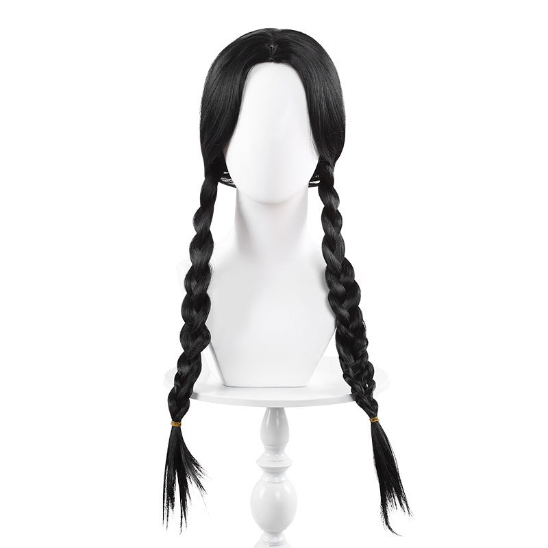Costume de cosplay Halloween Mercredi Robe noire