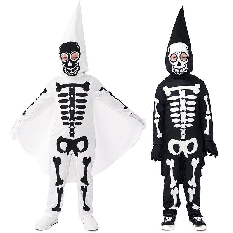 Déguisement d'Halloween pour enfants, tête de mort