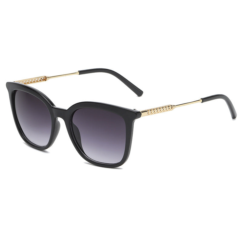 Gafas de sol huecas de metal Gafas de sol vintage Street Shot