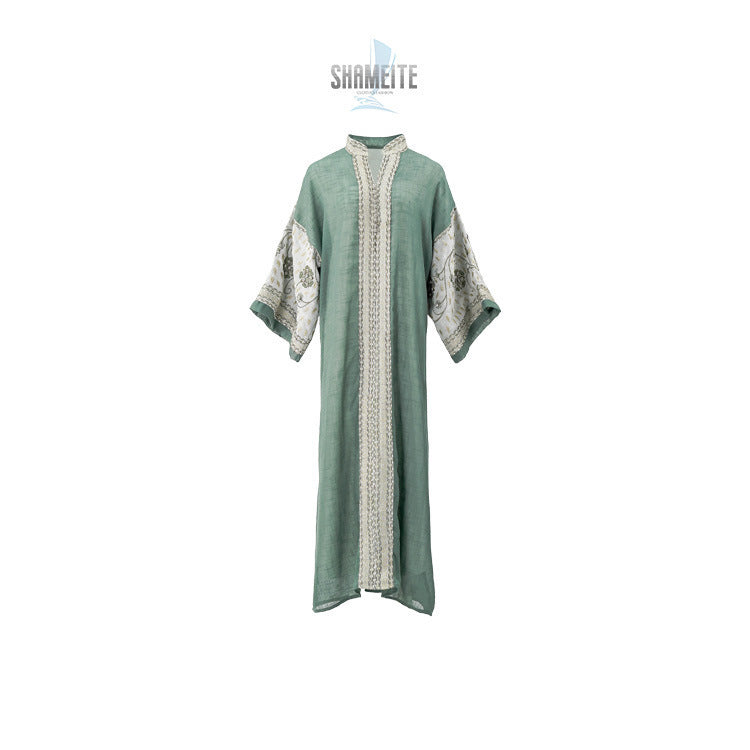 Robe musulmane brodée pour femme, commerce extérieur du Moyen-Orient