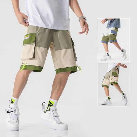 Pantalones cortos de marca de moda y estilo funcional para hombres