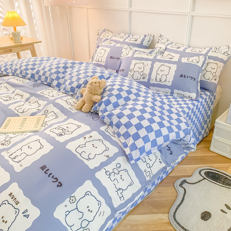 Ropa de cama Juego de edredones lavados de verano Sábanas