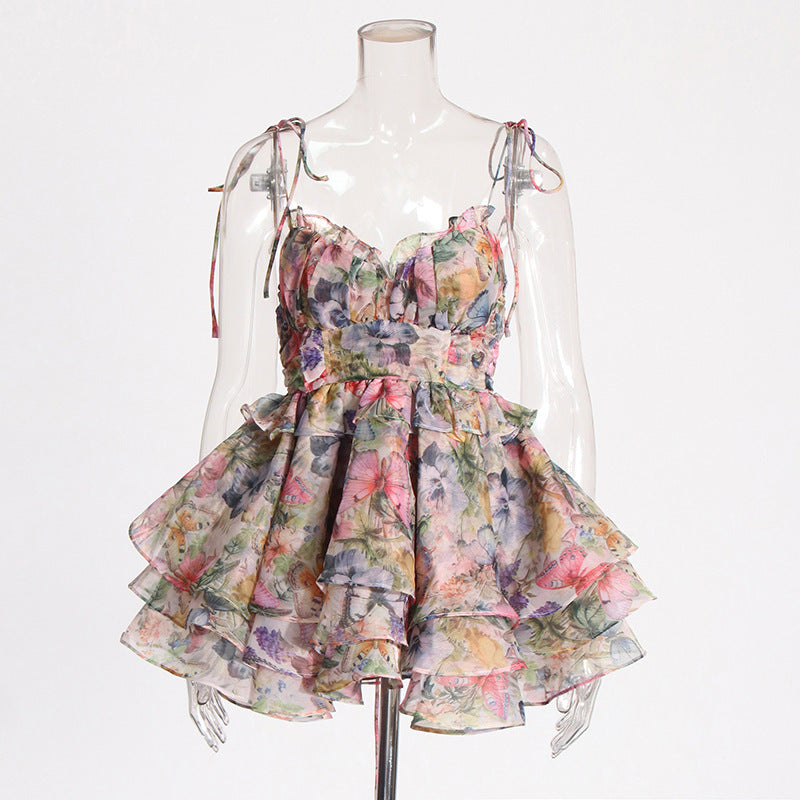 High Waist Design Short Dress Women