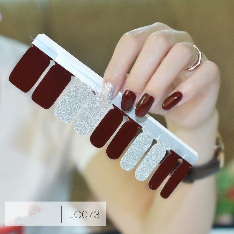 Autocollants pour ongles complets, autocollants pour ongles, film dégradé de couleurs pures pour enfants et femmes enceintes
