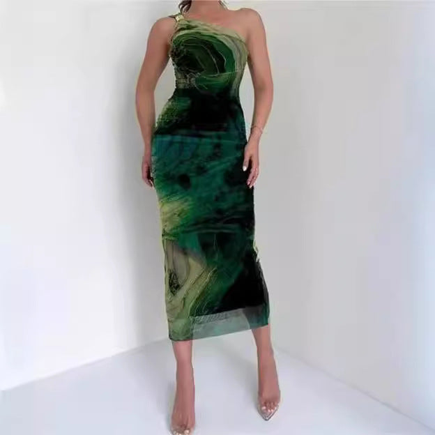 Robe ajustée en maille tendance pour femme