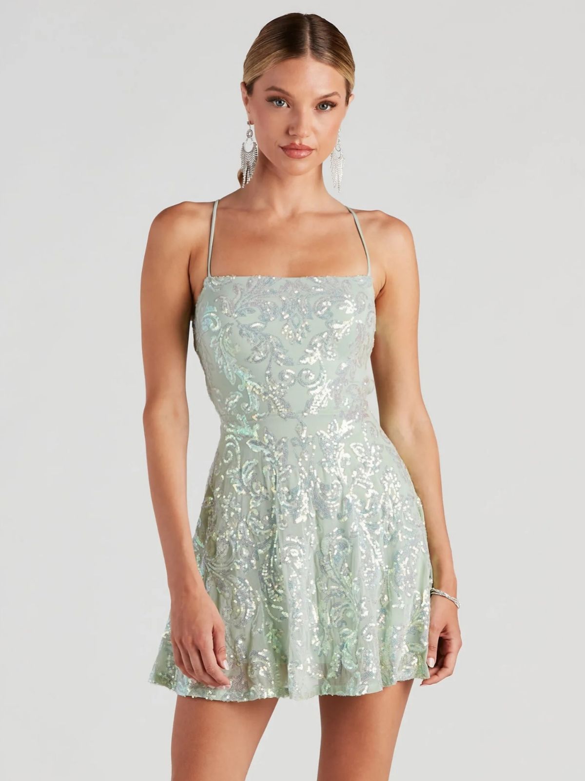 Robe de soirée à paillettes pour boîte de nuit