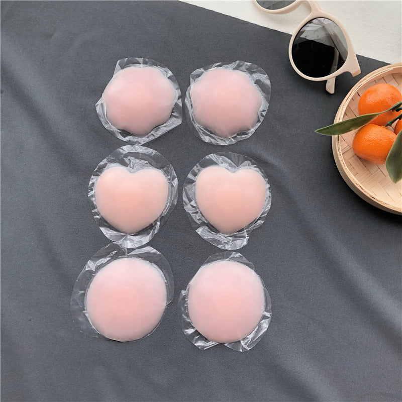 Almohadillas para sujetador con realce de pecho de silicona autoadhesivas reutilizables, invisibles, para vestido de fiesta