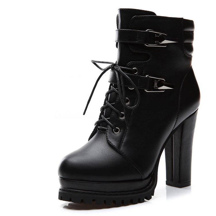 Zapatos de mujer de tacón alto estilo británico