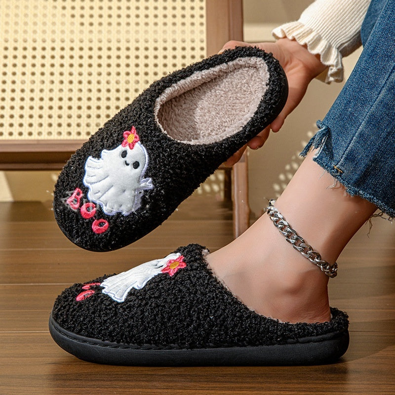 Chaussons en coton motif fantôme d'Halloween