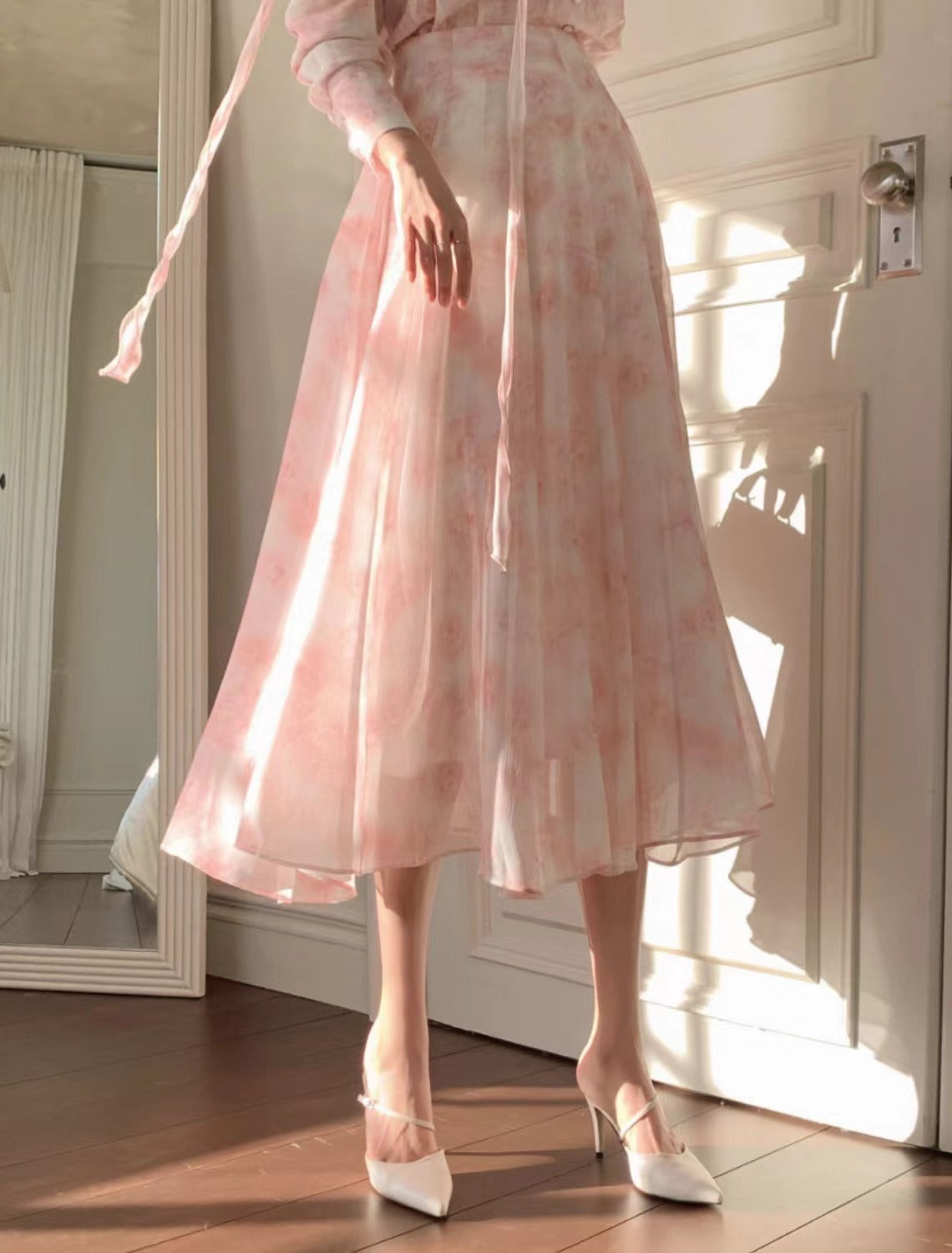 Ensemble jupe taille haute pour femme