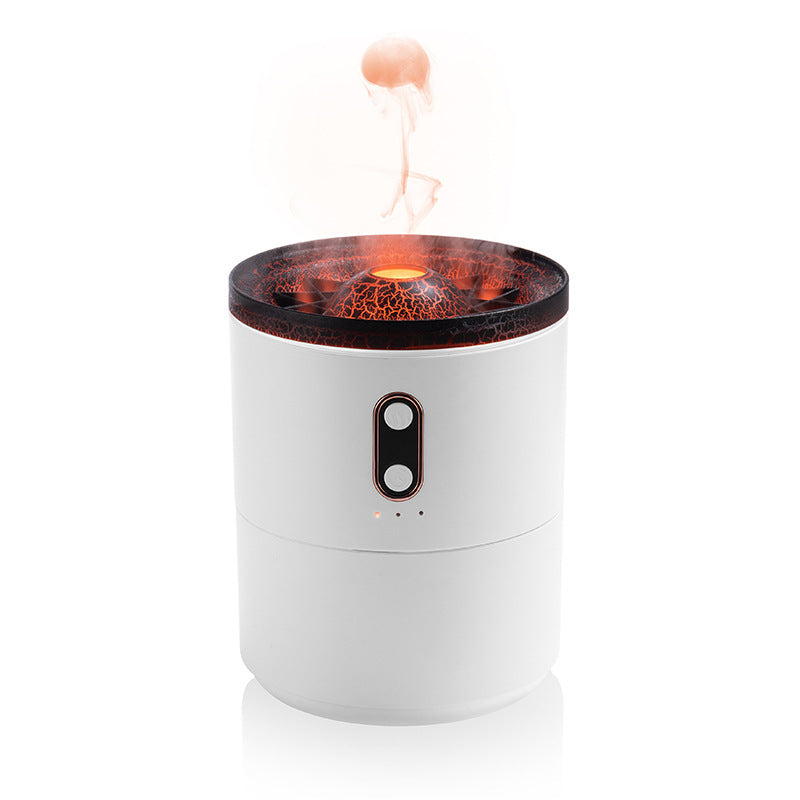 Diffuseur d'huiles essentielles et d'arômes de flamme volcanique, humidificateur d'air portable USB, lampe veilleuse, humidificateur de parfum