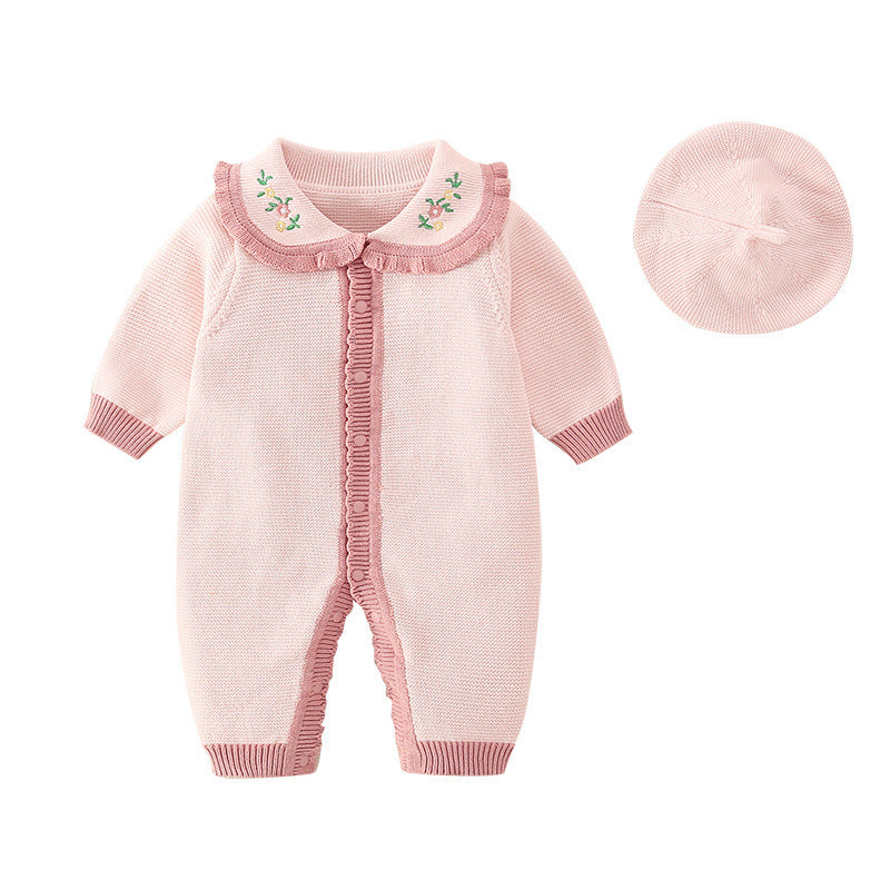 Body de bebé de otoño para niña con diseño de creeper